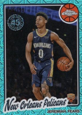 2025 Topps Silver Pack #TC-JF 1980-81 Topps Chrome - Aqua Refractor /199