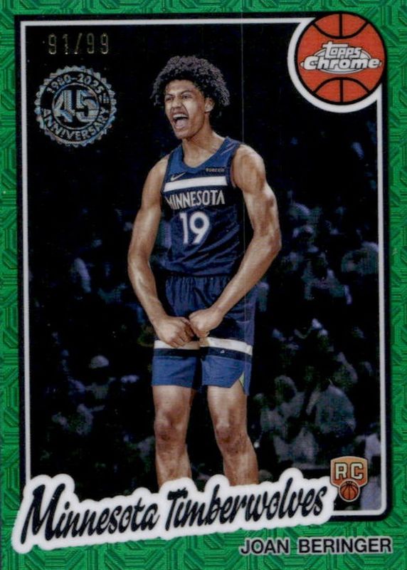 2025 Topps Silver Pack #TC-JBI 1980-81 Topps Chrome - Green Refractor /99