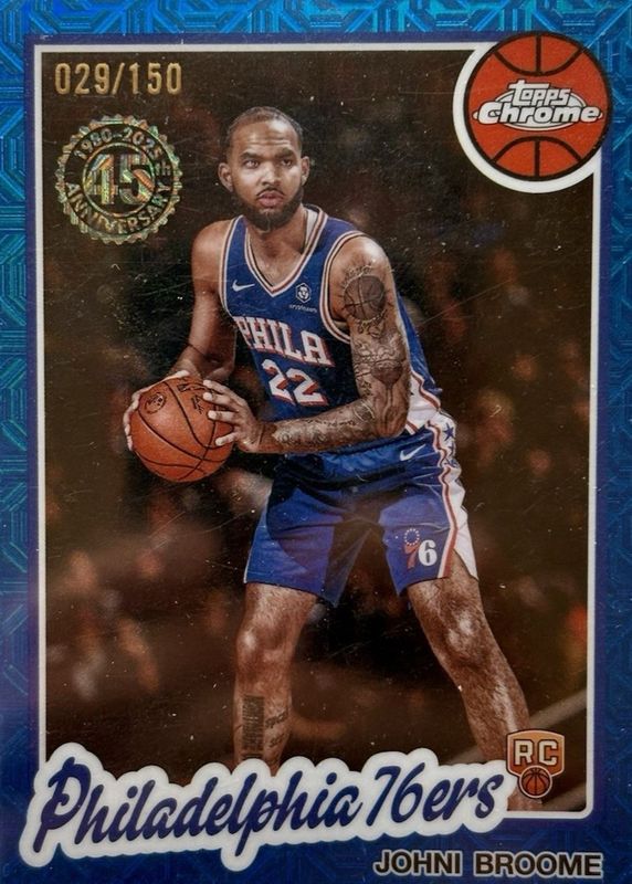 2025 Topps Silver Pack #TC-JO 1980-81 Topps Chrome - Blue Refractor /150