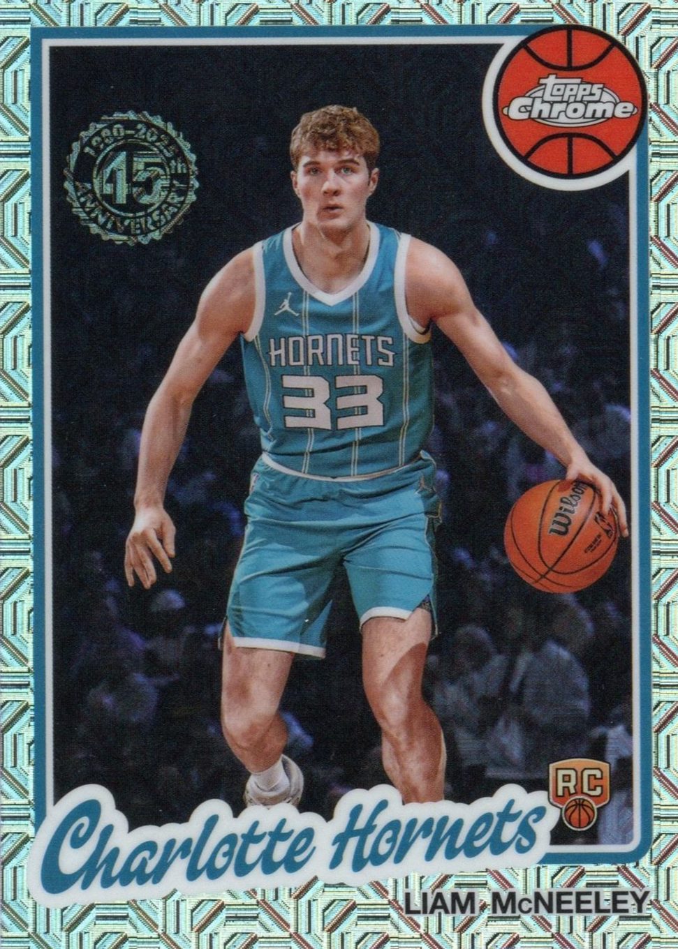 Liam McNeeley 2025 Topps Silver Pack #TC-LM 1980-81 Topps Chrome