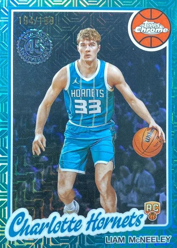 2025 Topps Silver Pack #TC-LM 1980-81 Topps Chrome - Aqua Refractor /199