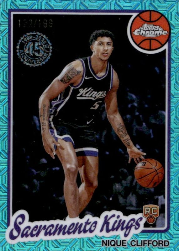 2025 Topps Silver Pack #TC-NC 1980-81 Topps Chrome - Aqua Refractor /199