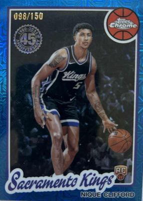 2025 Topps Silver Pack #TC-NC 1980-81 Topps Chrome - Blue Refractor /150