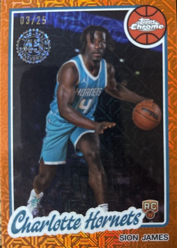 2025 Topps Silver Pack #TC-SJ 1980-81 Topps Chrome - Orange Refractor /25