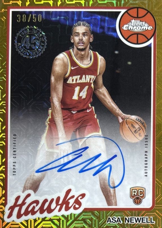 2025 Topps Silver Pack #80CR2-AN 1980-81 Topps Chrome Rookie Autographs - Gold Refractor /50