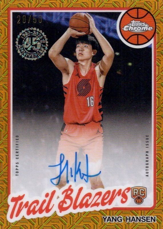 Yang Hansen 2025 Topps Silver Pack #80CR2-YH 1980-81 Topps Chrome 