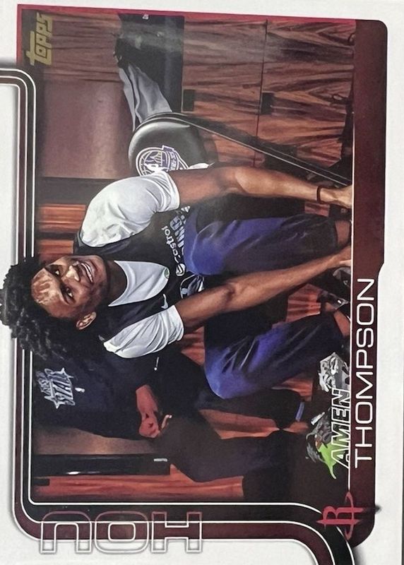 Amen Thompson 2025 Topps #176 Golden Mirror Image Variation /(SSP) RAW