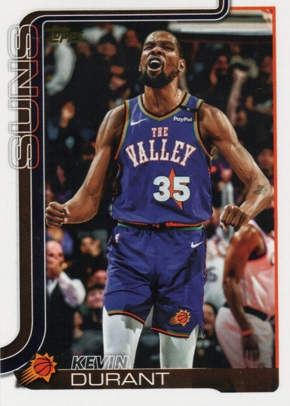 Kevin Durant 2025 Topps #157 Golden Mirror Image Variation /(SSP) RAW