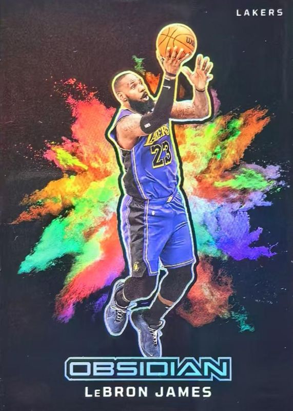 LeBron James 2024 Obsidian #10 Black Color Blast /(SSP) RAW