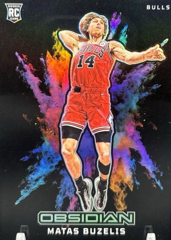 Matas Buzelis 2024 Obsidian #15 Black Color Blast /(SSP) Rookie RAW