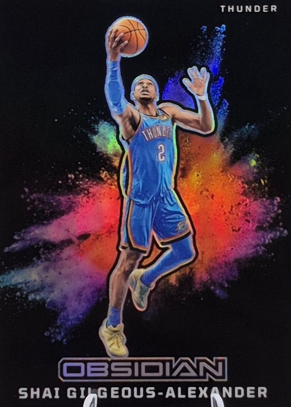 Shai Gilgeous-Alexander 2024 Obsidian #1 Black Color Blast /(SSP) RAW
