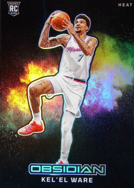 Kel'el Ware 2024 Obsidian #12 International Black Color Blast /(SSP) Rookie RAW