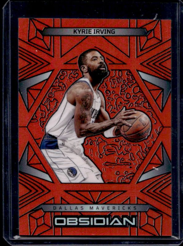 Kyrie Irving 2024 Obsidian #24 Electric Etch Orange Flood /125 RAW