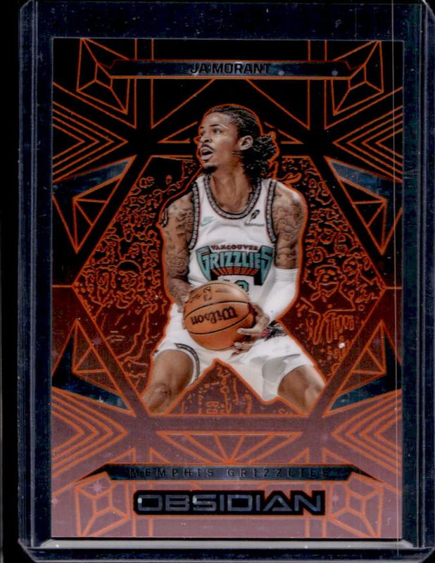 Ja Morant 2024 Obsidian #58 Electric Etch Martian FOTL /16 RAW