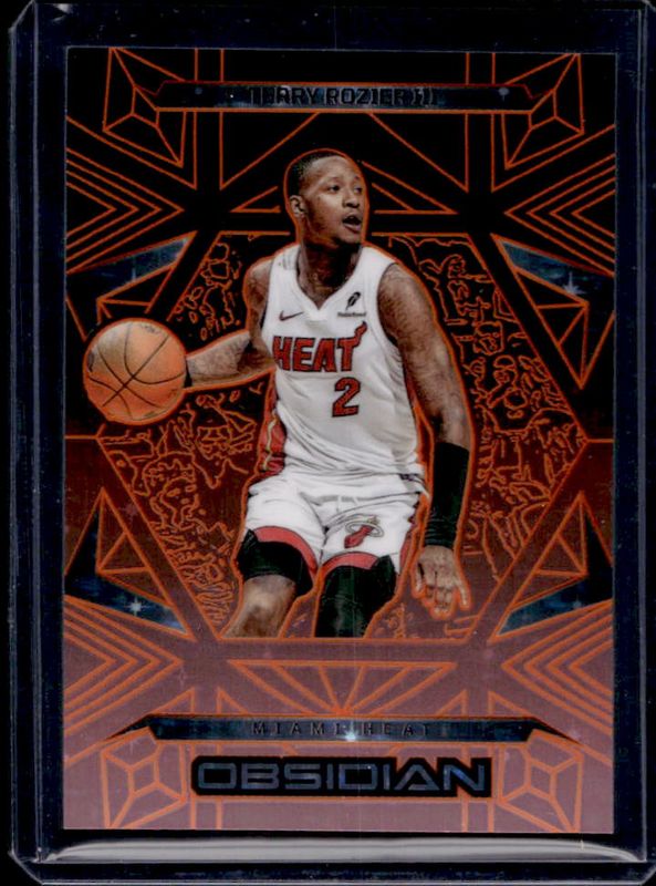 Terry Rozier 2024 Obsidian #55 Electric Etch Martian FOTL /16 RAW