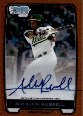 2012 Bowman Draft #BCA-AR Chrome DP Auto - Orange Refractor /25 (1st)