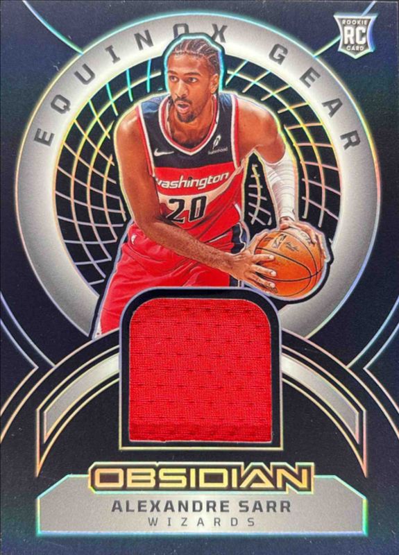 Alexandre Sarr 2024 Obsidian #EG-SAR Equinox Gear /249 Rookie RAW