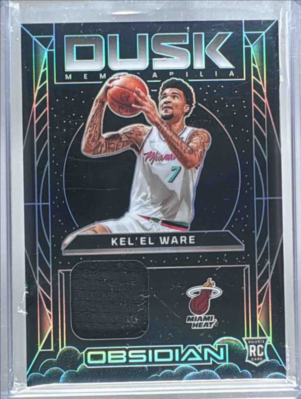 Kel'el Ware 2024 Obsidian #23 Dusk Memorabilia Rookie RAW