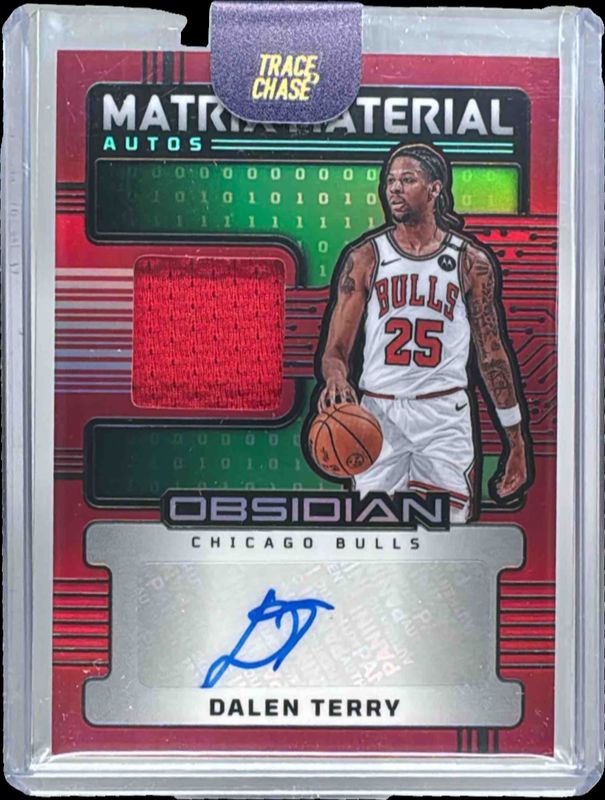 2024 Obsidian #8 Matrix Material Autos - Electric Etch Red Flood
