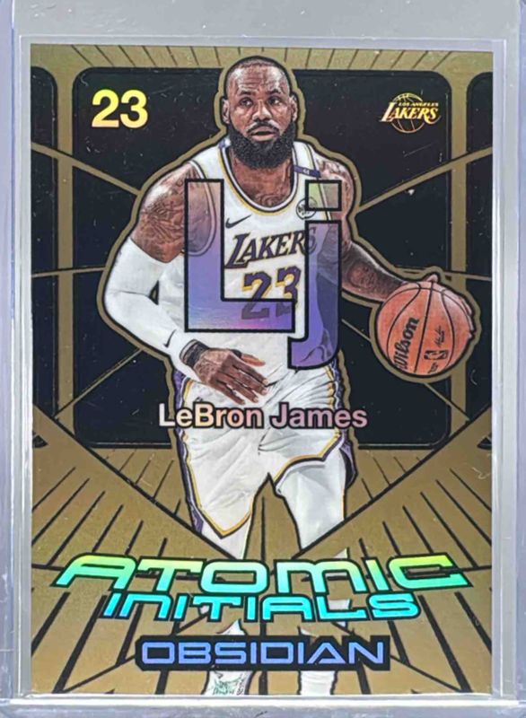 LeBron James 2024 Obsidian #16 Orbital - Electric Etch Bronze Flood /60 RAW