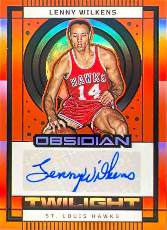 2024 Obsidian #22 Twilight Signatures - Electric Etch Orange Flood /99