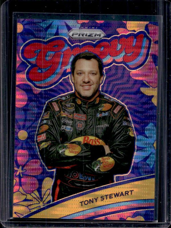 Tony Stewart 2024 Prizm NASCAR #24 Groovy - Red Pulsar /199 RAW