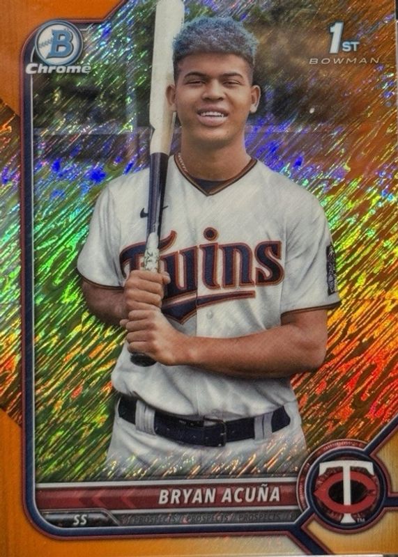 2022 Bowman Chrome #BCP-151 Prospects - Orange Shimmer Refractor /25 (1st)