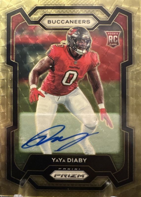 2023 Prizm #394 Rookie Autographs - Gold Vinyl /5