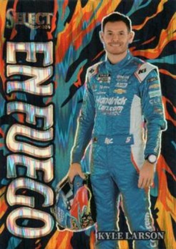Kyle Larson 2024 Select NASCAR #16 En Fuego Flash RAW