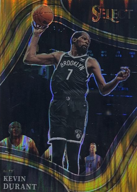 Kevin Durant 2021 Select #247 Courtside Gold Flash /10 Price
