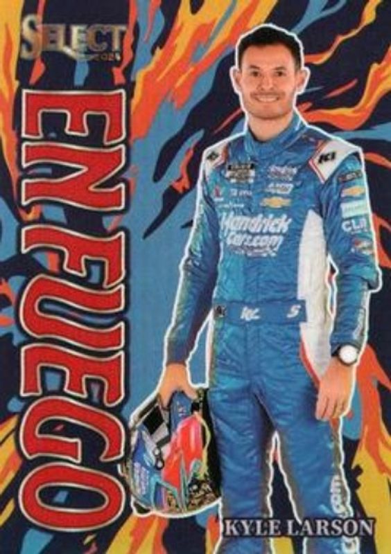 Kyle Larson 2024 Select NASCAR #16 En Fuego Red /99 RAW