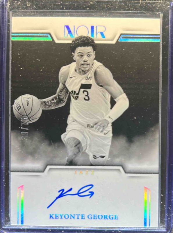 Keyonte George 2024 Noir #3 Auto Noir Black & White /99 RAW