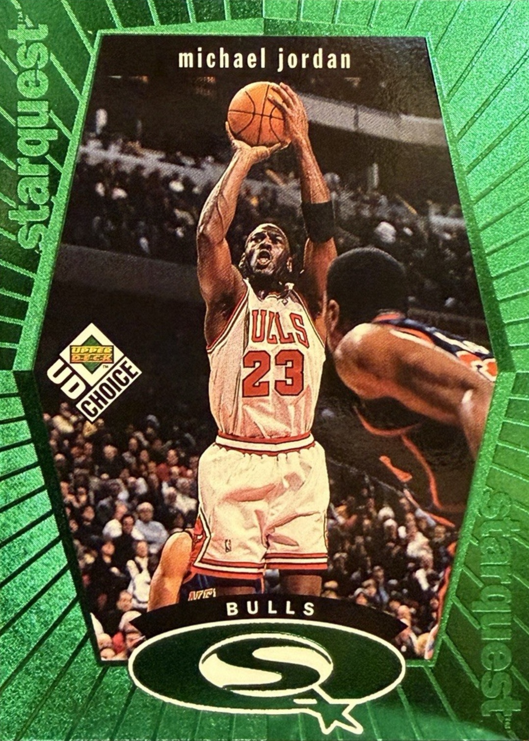 Michael Jordan 1998 Upper Deck Choice #SQ30 StarQuest - Green