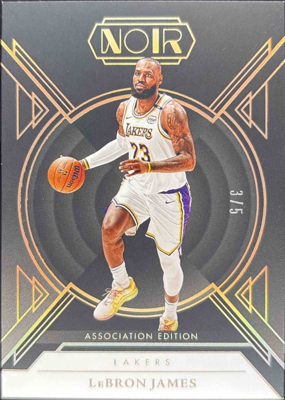 LeBron James 2024 Noir #2 Base Association Edition - Holo Gold /5 RAW