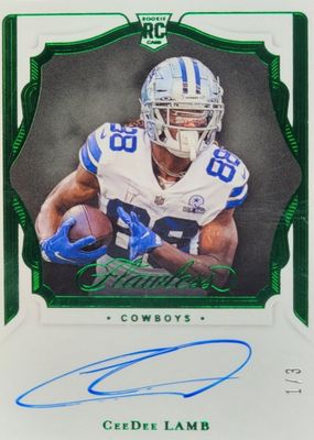 2020 Flawless #RSS-CDL Rookie Shadow Signatures - Emerald (/3)