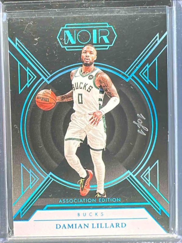 Damian Lillard 2024 Noir #20 Base Association Edition - Platinum /1 RAW
