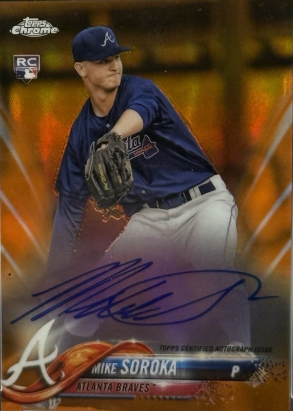 2018 Topps Chrome #RA-MS Rookie Auto - Orange Refractor /25