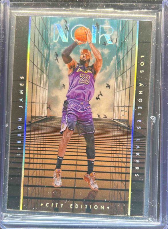 LeBron James 2024 Noir #203 Base Metal Frame City Edition /25 RAW