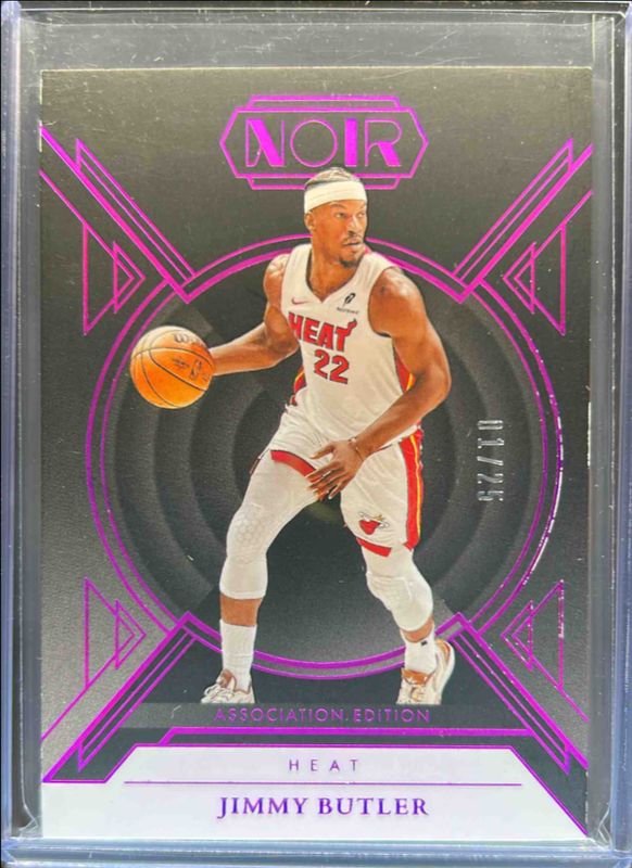 Jimmy Butler 2024 Noir #31 Base Association Edition - Holo Ruby /25 RAW