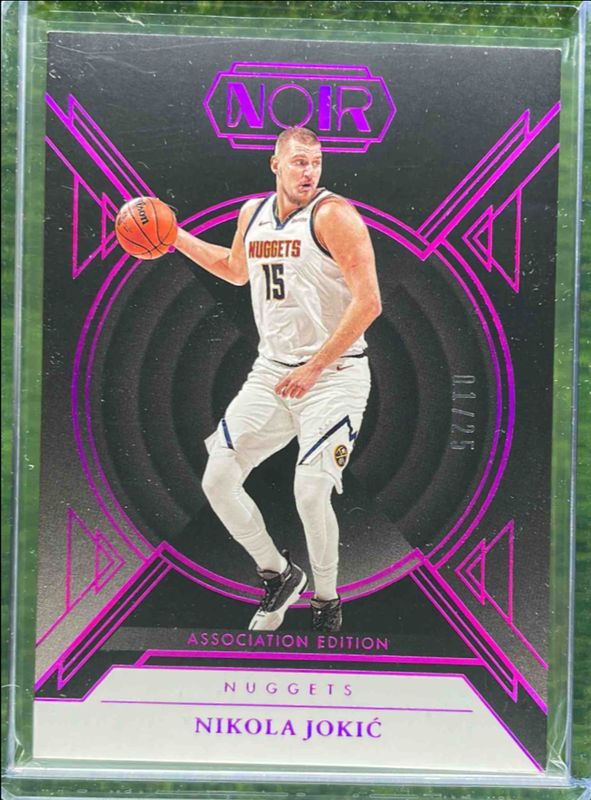 Nikola Jokic 2024 Noir #15 Base Association Edition - Holo Ruby /25 RAW