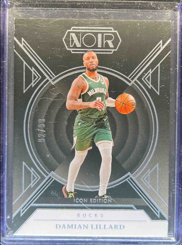 Damian Lillard 2024 Noir #90 Base Icon Edition /99 RAW