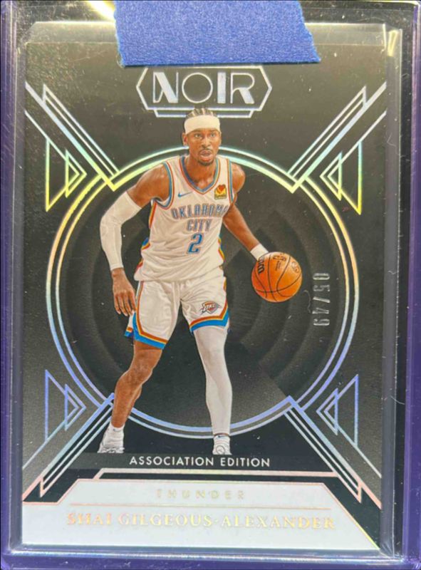Shai Gilgeous-Alexander 2024 Noir #4 Base Association Edition - Holo Silver /49 RAW