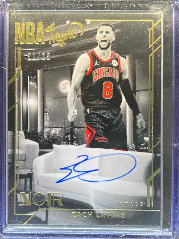 Zach LaVine 2024 Noir #24 NBA at Night Signatures - Gold /25 RAW