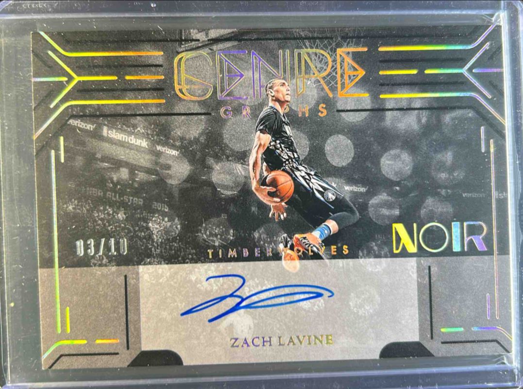 Zach LaVine 2024 Noir #3 GenreGraphs - Holo Gold /10 RAW
