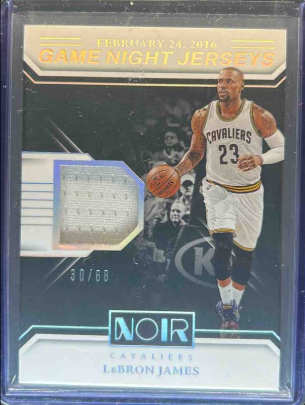 LeBron James 2024 Noir #5 Game Night Jerseys /99 RAW
