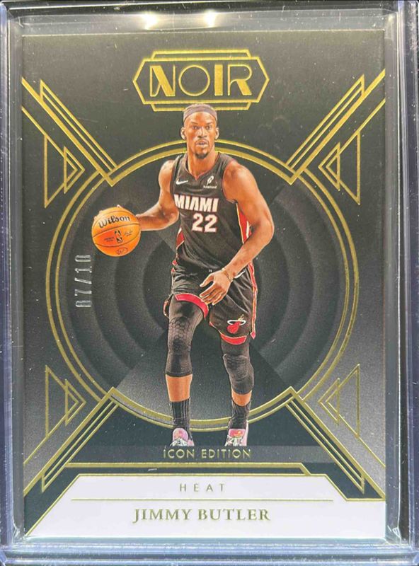 Jimmy Butler 2024 Noir #101 Base Icon Edition - Gold /10 RAW