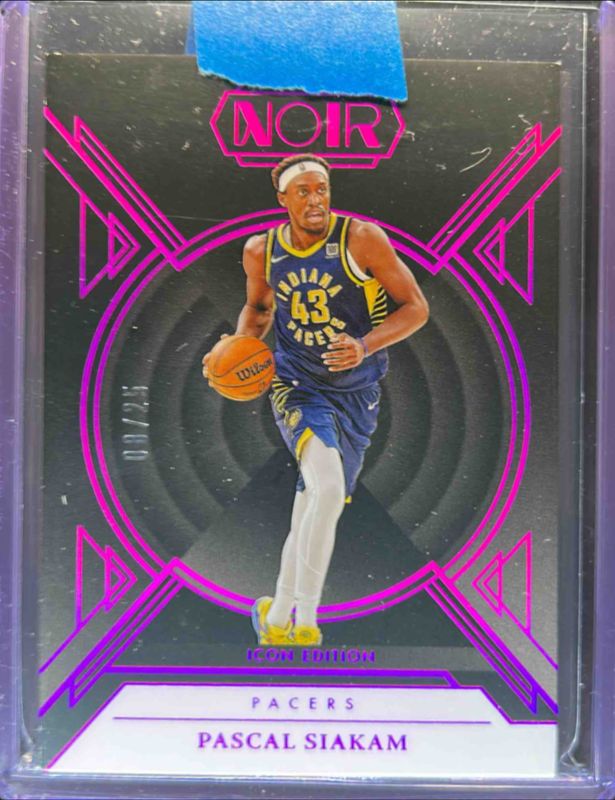 Pascal Siakam 2024 Noir #96 Base Icon Edition - Holo Ruby /25 RAW
