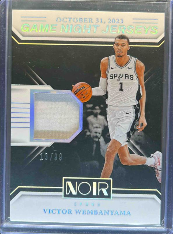 Victor Wembanyama 2024 Noir #4 Game Night Jerseys /99 RAW