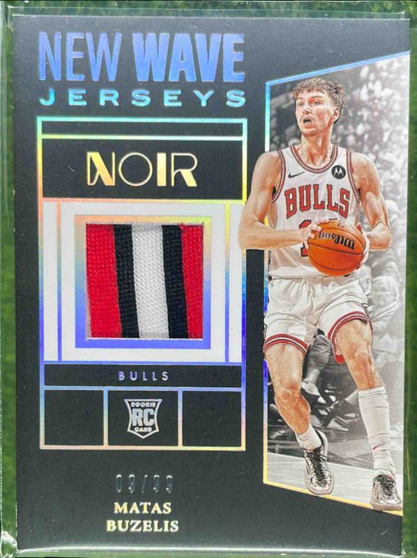 Matas Buzelis 2024 Noir #28 New Wave Jerseys /99 Rookie RAW
