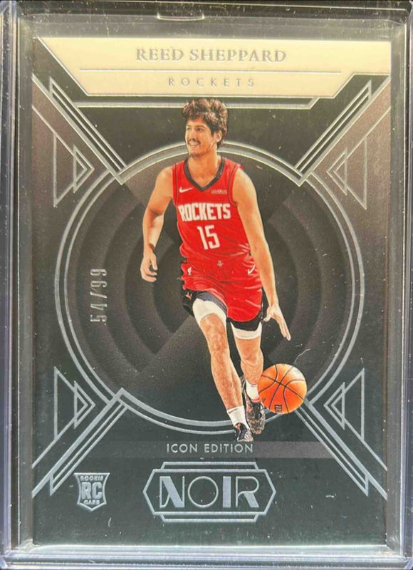 Reed Sheppard 2024 Noir #180 Rookies Icon Edition /99 RAW